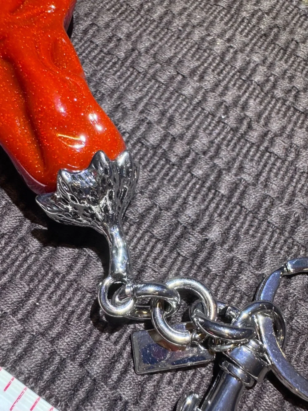 Red Chilli Pepper Keychain Purse Charm